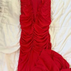 Zara Red Maxi Dress